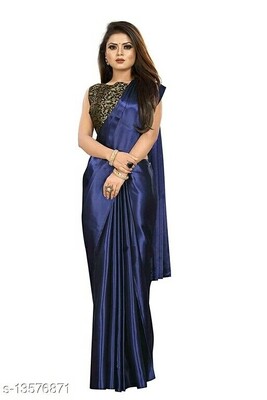 Elegant Satin Silk Saree