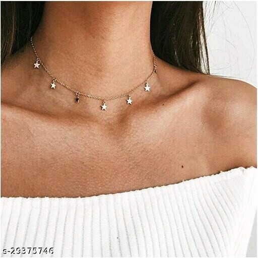 Shimmering chunky women necklese & chain