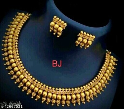 Golden Ethnic Necklace