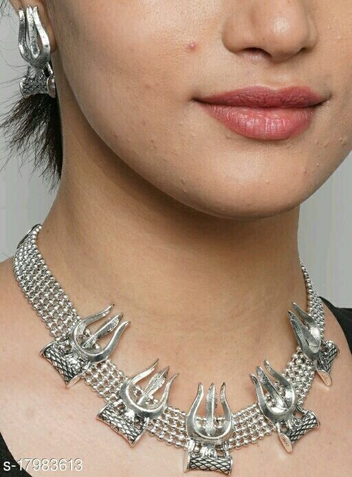 Silver Ethnic Necklace