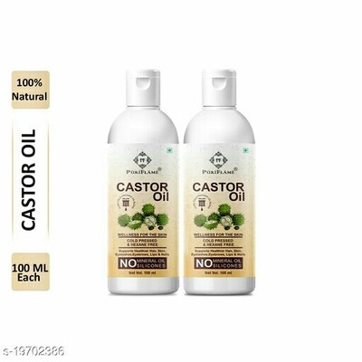 Pure Cold Pressed Castor Oil pack of 2