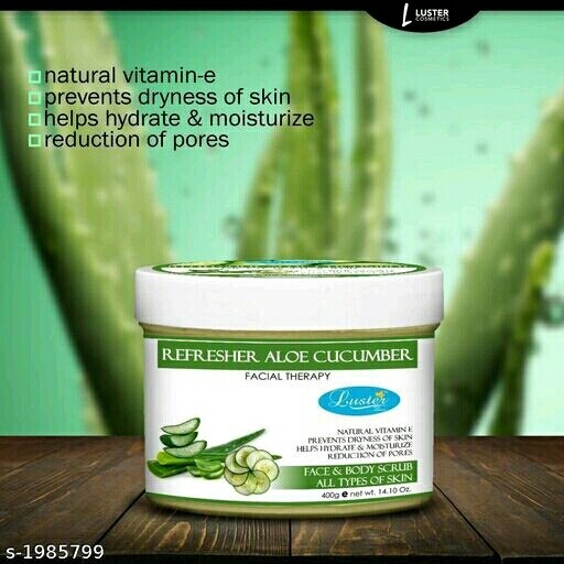 Refresher Aloe Cucumber Face & Body Scrub  
