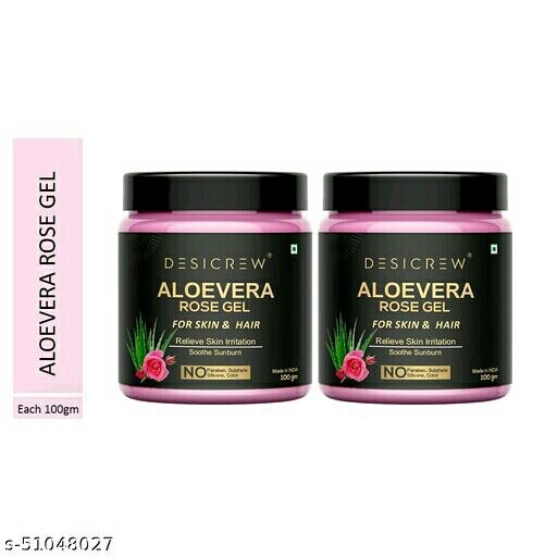  Aloe Vera Gel with Goodness of Rose  100 ML Pack of 2
