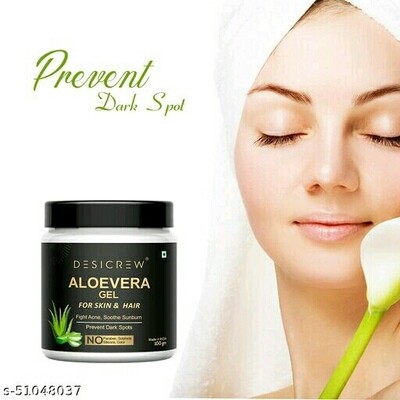 Desi Crew 100% Pure Aloe Vera Gel for Beautiful Face, Skin & Hair 100gm