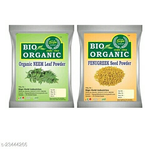 Bio Organic 100% Natural Neem Powder + methi seeds powder (200 g)