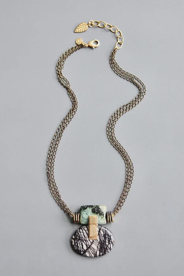 DAVID AUBREY / JASPER ARTDECO NECKLACE