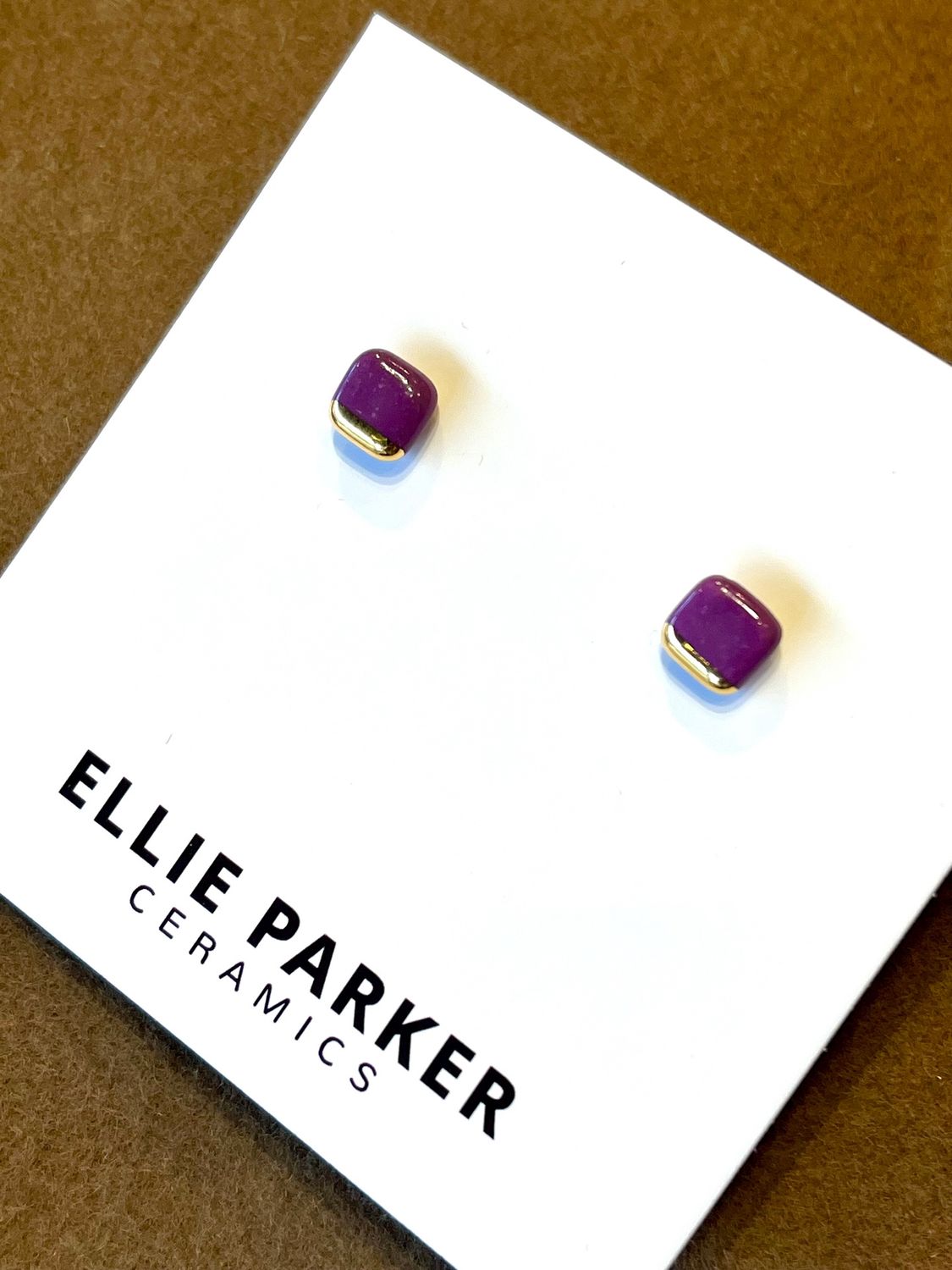 ELLIE PARKER / SQUARE GEO STUDS / SS25