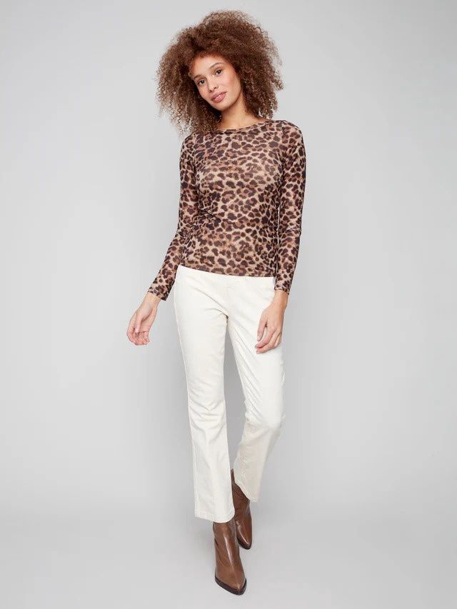CHARLIE B / PRINTED MESH TOP / FW25