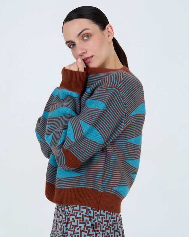 SKATIE / INTARSIA SWEATER / FW25