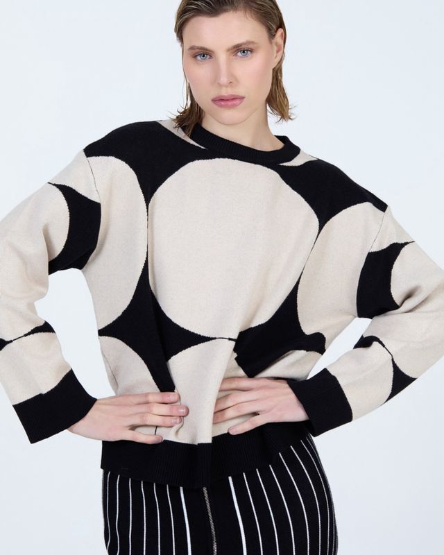 SKATIE / JACQUARD SWEATER S53K20 / FW25