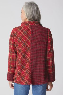HABITAT / ASYMMETRICAL BUTTON CUFF TOP / FW25