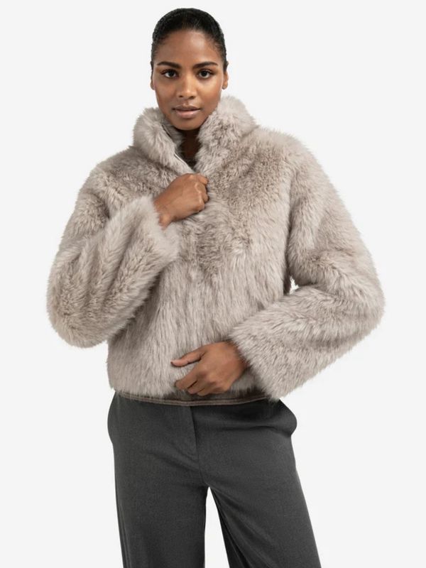 YAYA / FAUX FUR JACKET / FW25