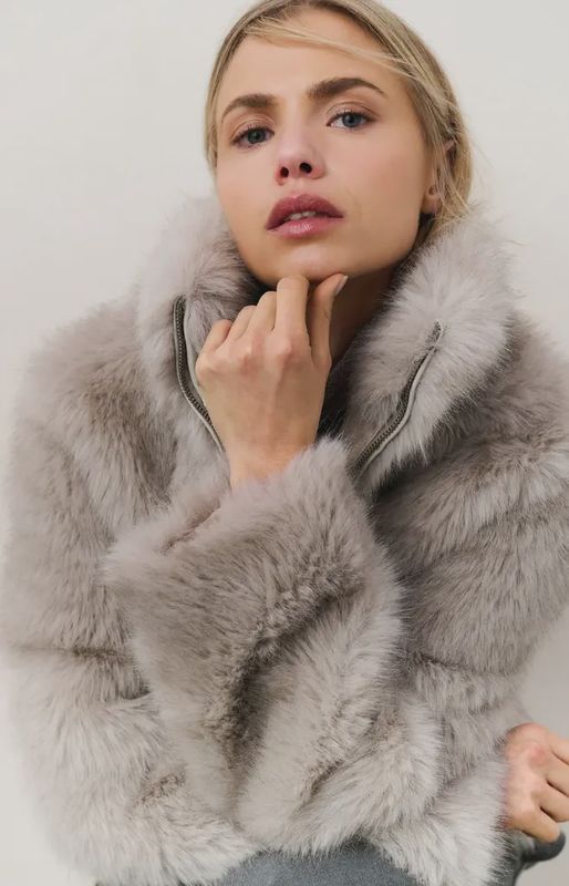 YAYA / FAUX FUR JACKET / FW25