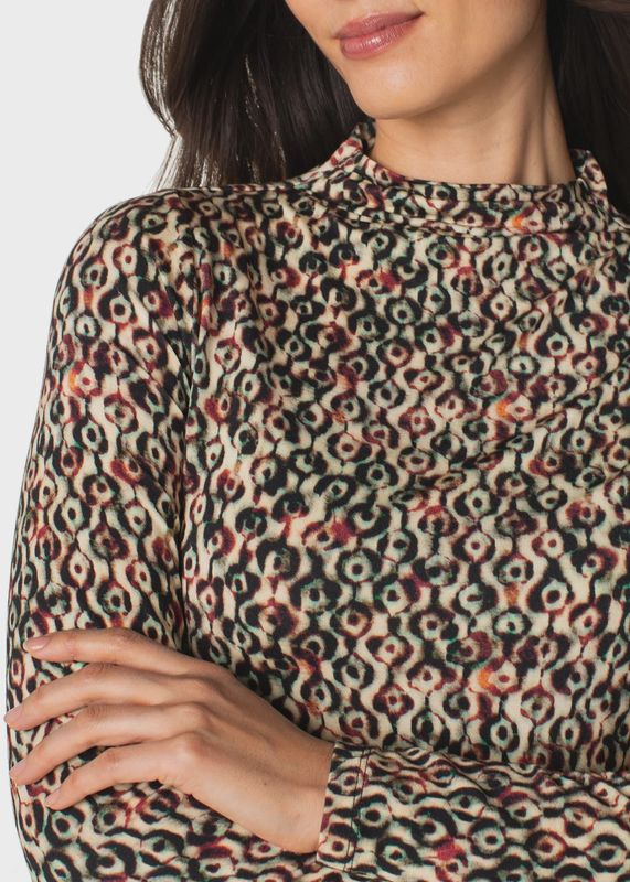 LIVERPOOL / PLEATED MOCK NECK TOP / FW25