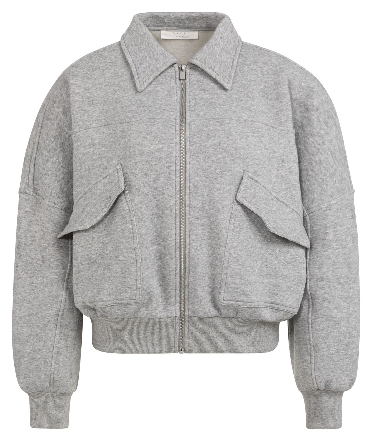 YAYA / SWEAT JACKET WITH POCKETS / SS26
