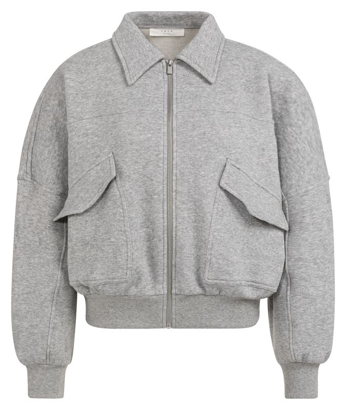 YAYA / SWEAT JACKET WITH POCKETS / SS26