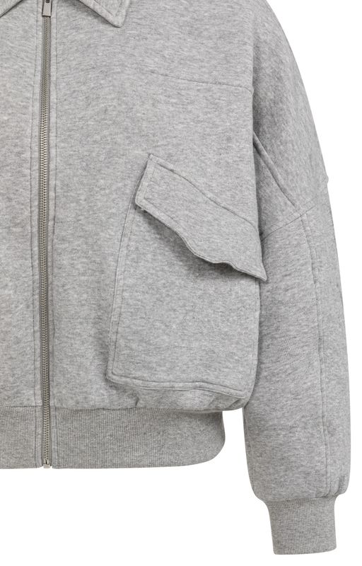 YAYA / SWEAT JACKET WITH POCKETS / SS26
