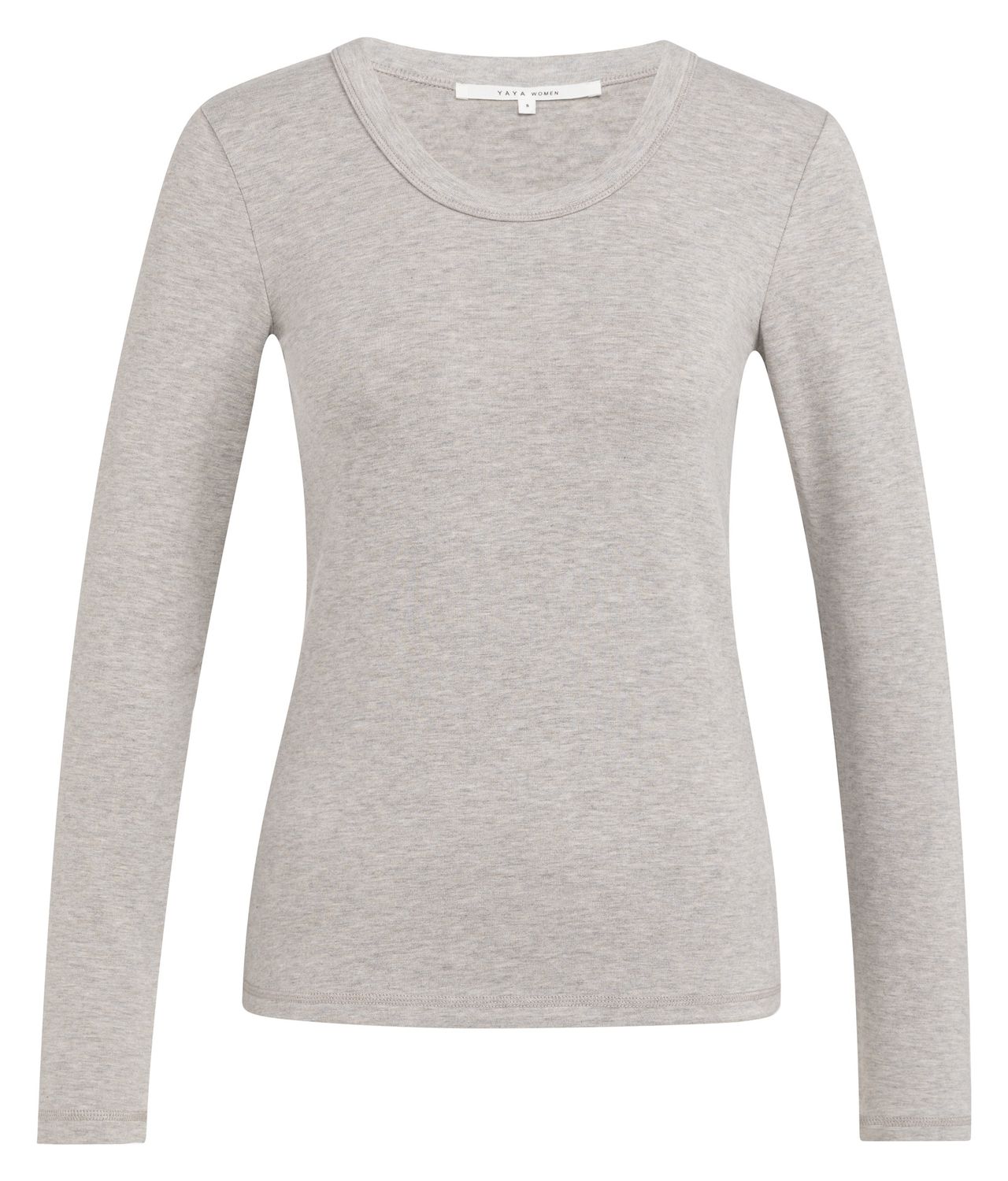 YAYA / ROUND NECK LONG SLEEVE T-SHIRT / SS26