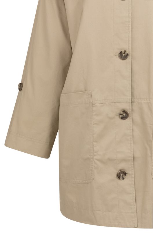 YAYA / OVERSIZED COTTON MID LENGTH JACKET / SS26