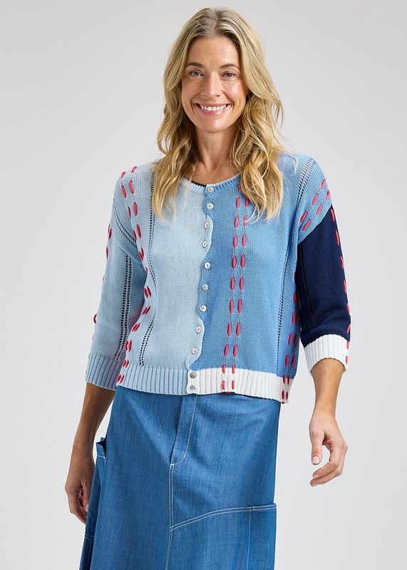ZAKET &amp; PLOVER / THREAD DETAIL CARDIGAN / SS26