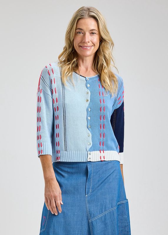 ZAKET &amp; PLOVER / THREAD DETAIL CARDIGAN / SS26