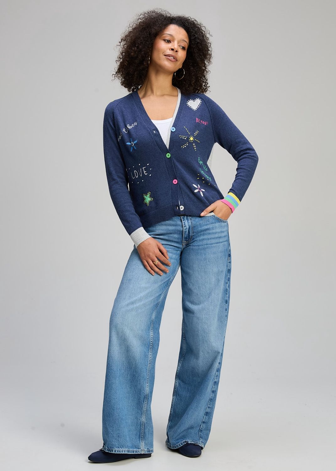 ZAKET &amp; PLOVER/ GOOD VIBES CARDIGAN / SS26