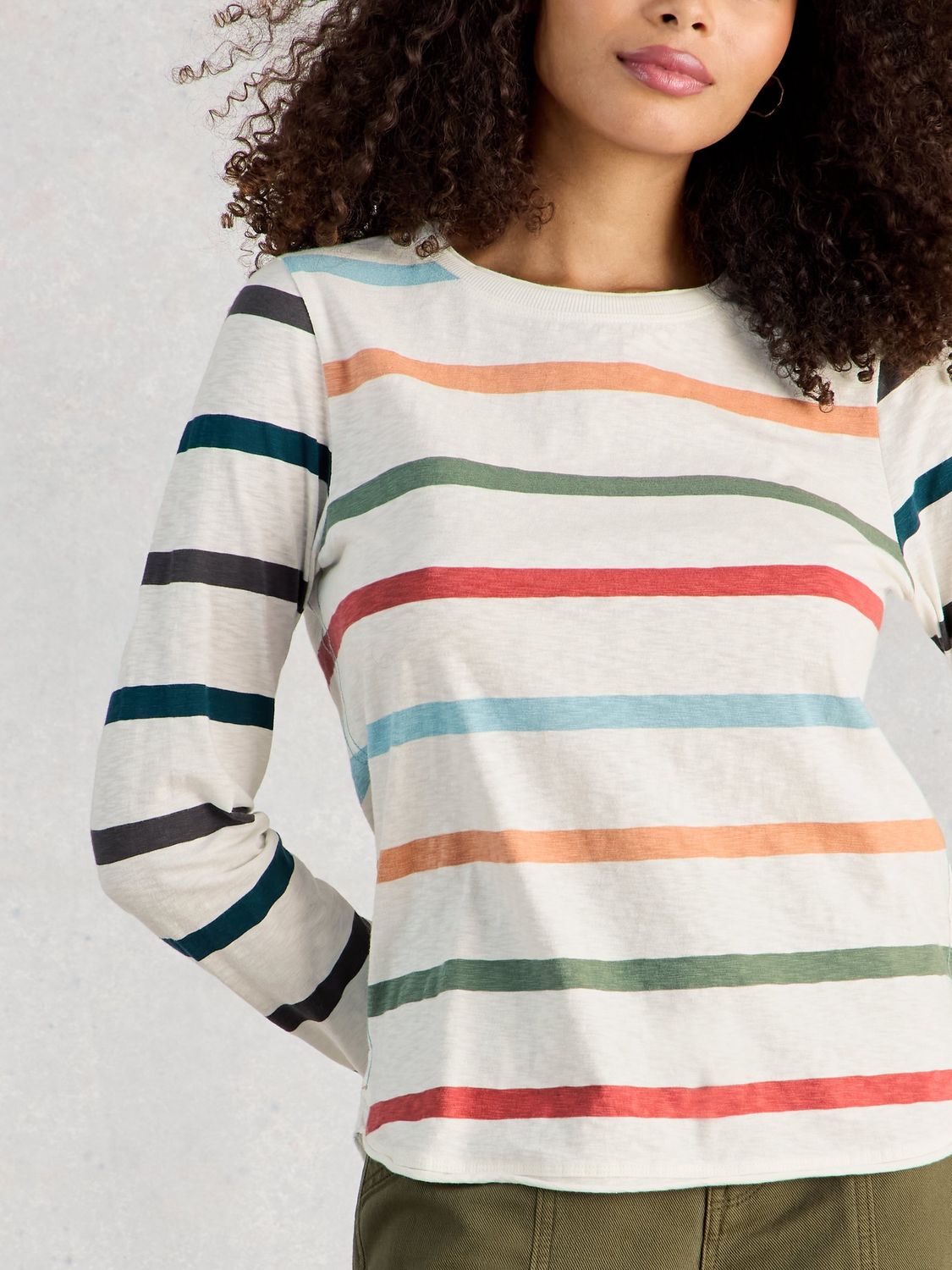 WHITE STUFF / CLARA STRIPE LS TEE / SS26