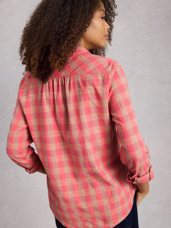 WHITE STUFF / SOPHIE ORGANIC CHECK SHIRT / SS26