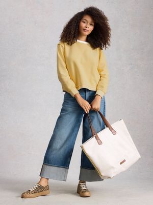 WHITE STUFF / HERRINGBONE SWEATER / SS26