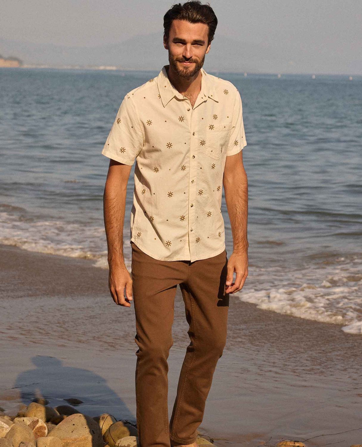 TOAD &amp; CO / M AIRSCAPE EMBROIDERED SHIRT / SS26