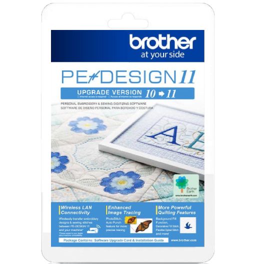 Brother PE-Design 11 Embroidery Design &amp; Digitizing Software (for Pc )