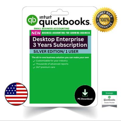 QuickBooks Desktop Enterprise 2024 – 1 User (3-Years Subscription)