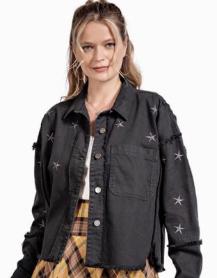 easel black star jacket