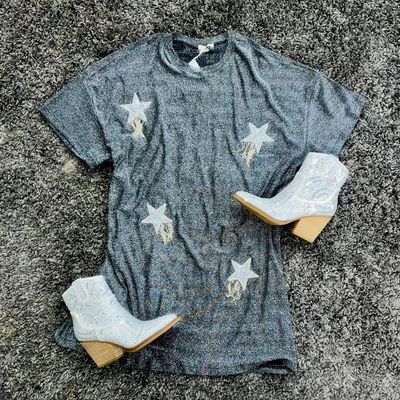 b a silver star dress