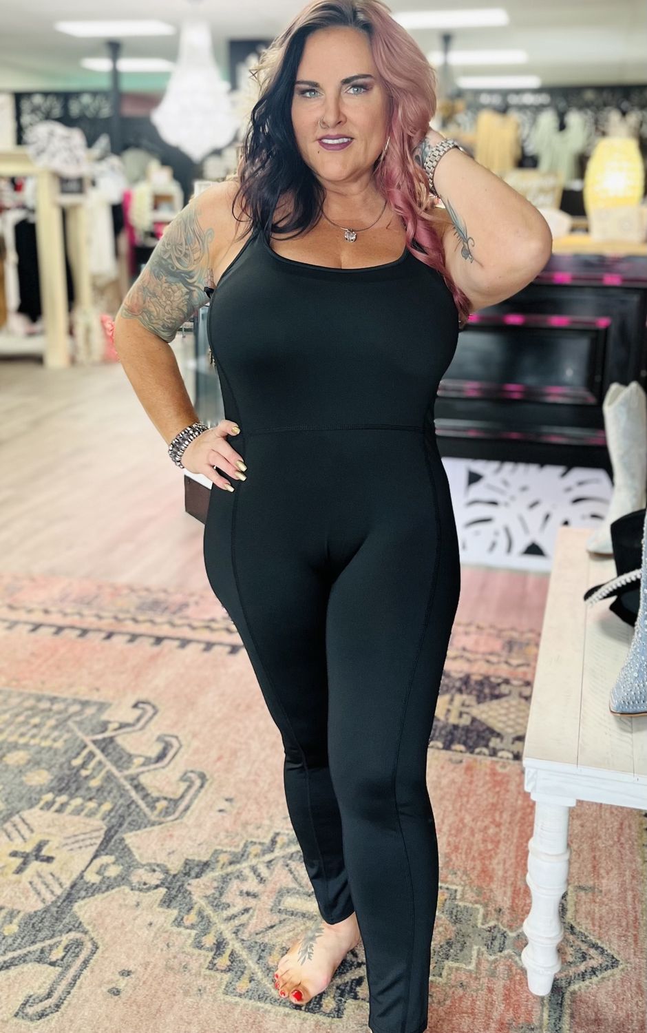 newin black romper