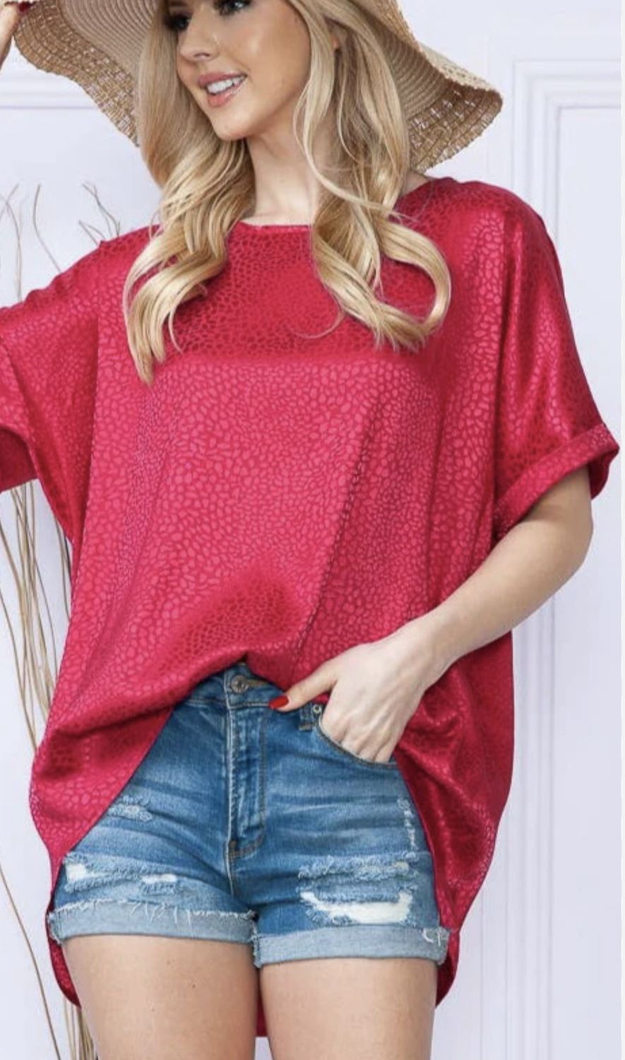 Adora red printed