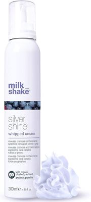 Milk_Shake - Silver Shine Whipped Cream - Creamy conditioning Foam for Blond/Grey Hair.