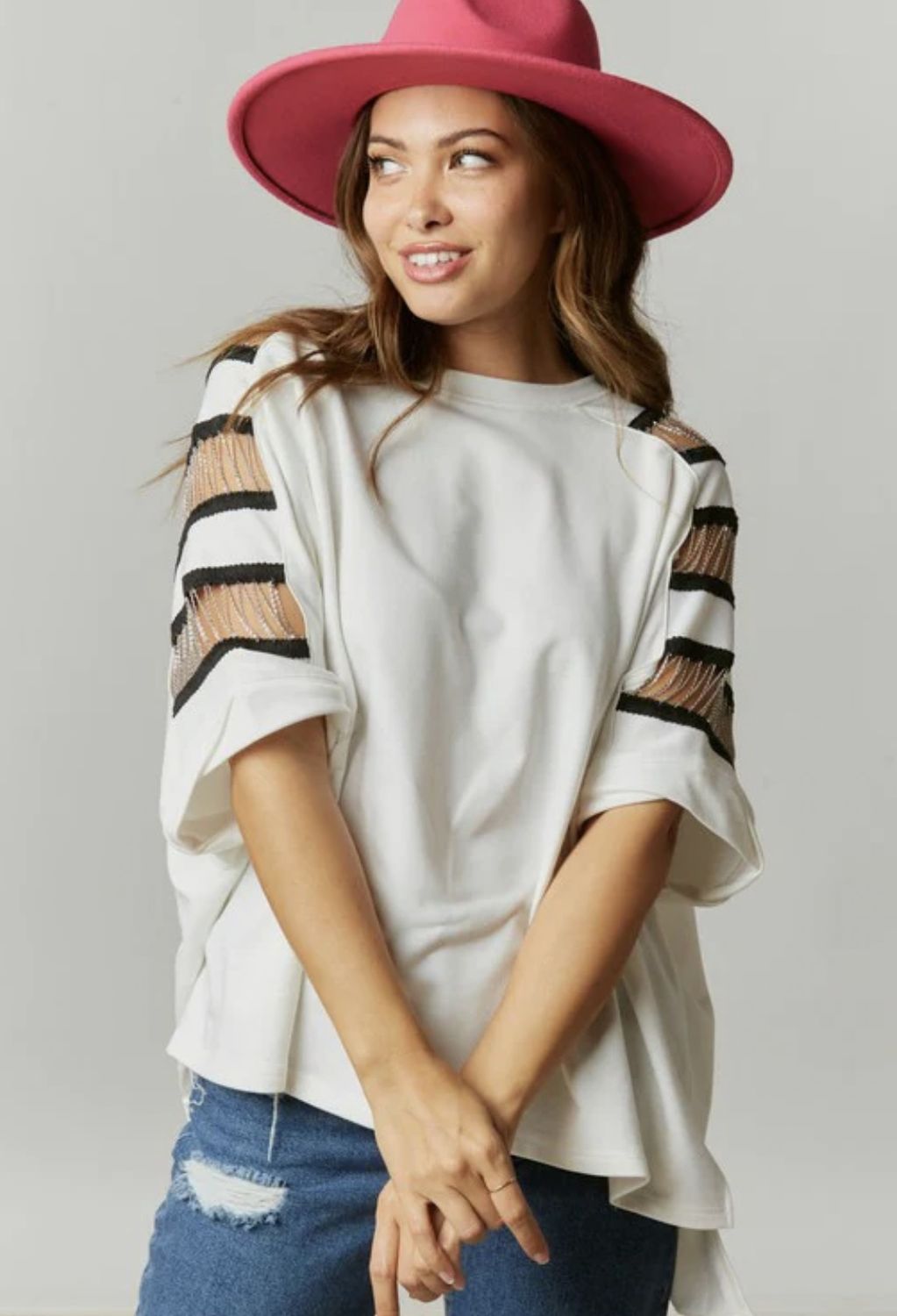 FF white chain top