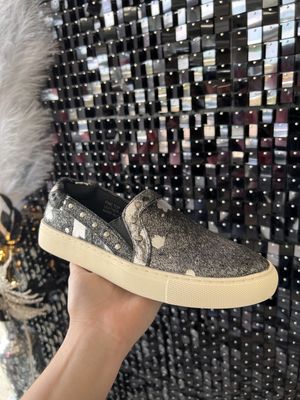 Corkys textured metallic slip ons- Pine Top