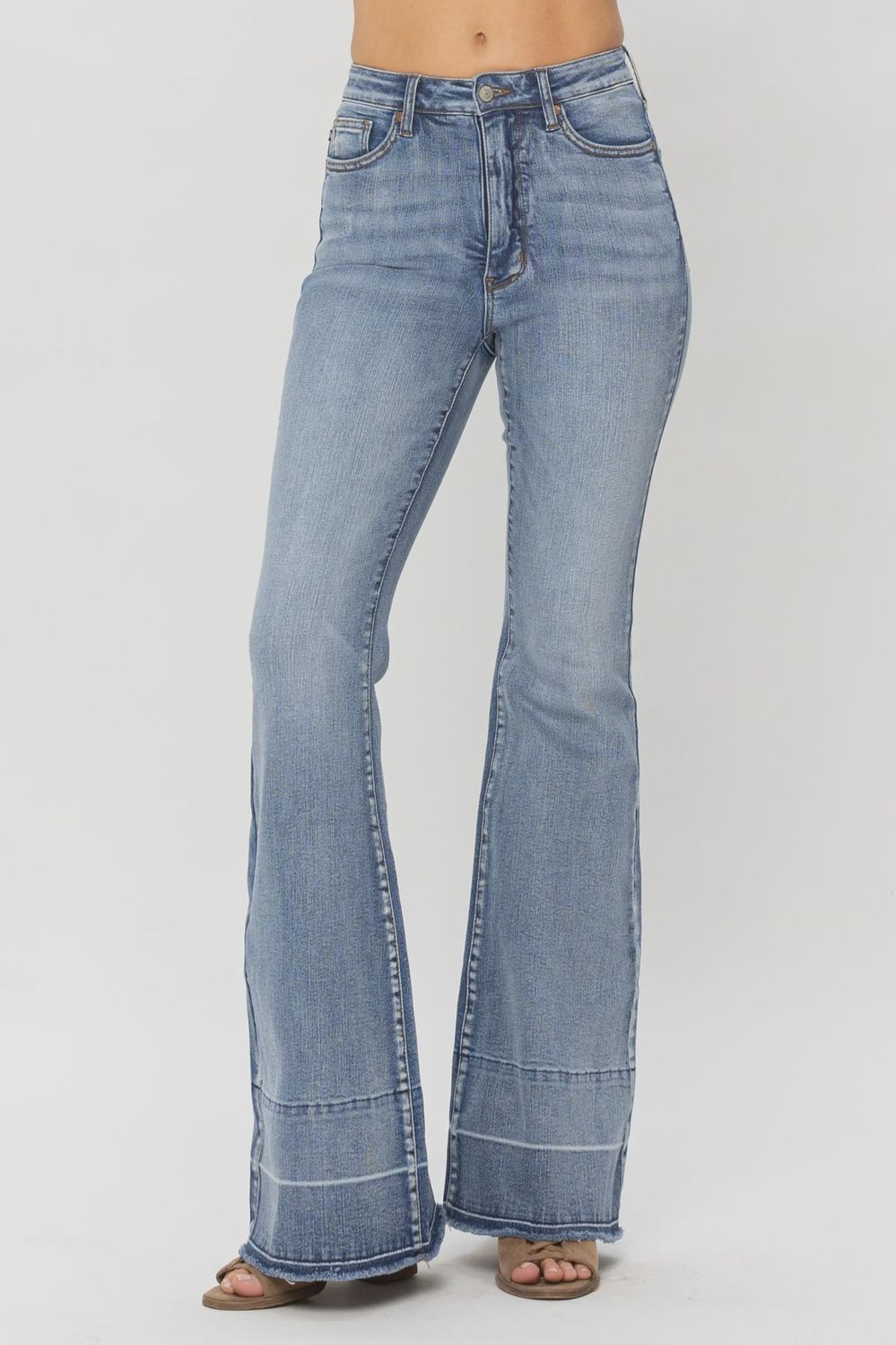 Judy Blue - High Wasted Tummy Control with Release Hem Flare