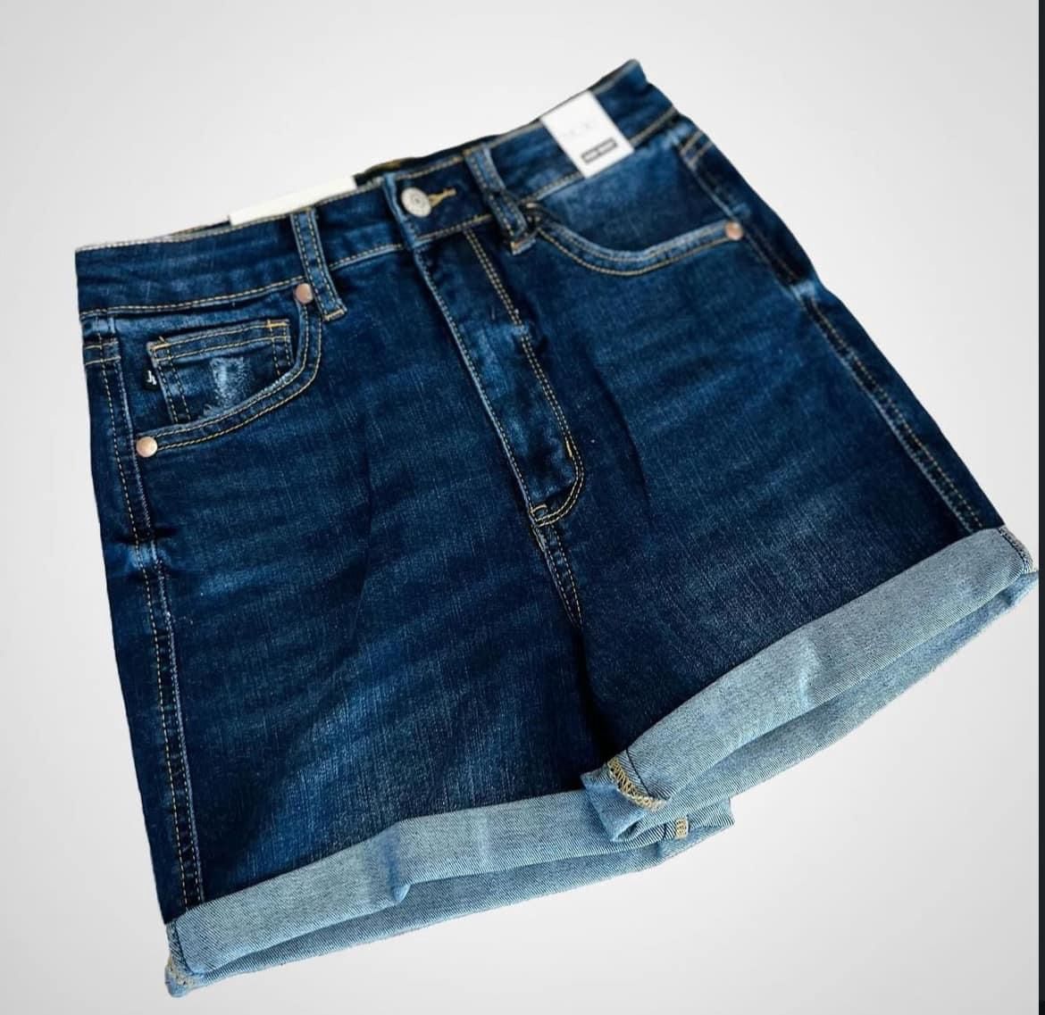 Judy Blue dark blue jean shorts curvy