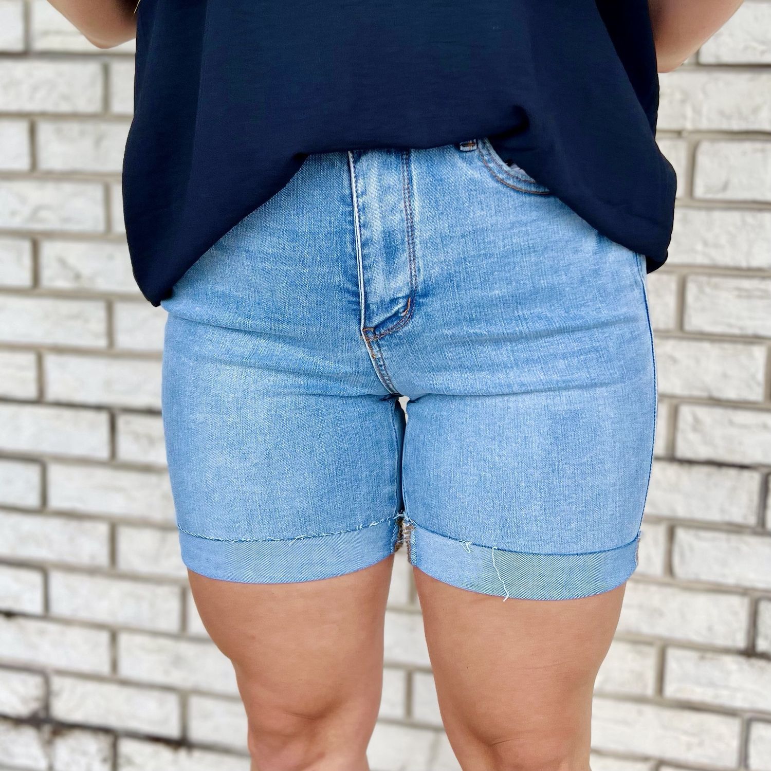 judy blue high waist light shorts