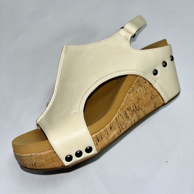 Corkys Wedges cream- Carley