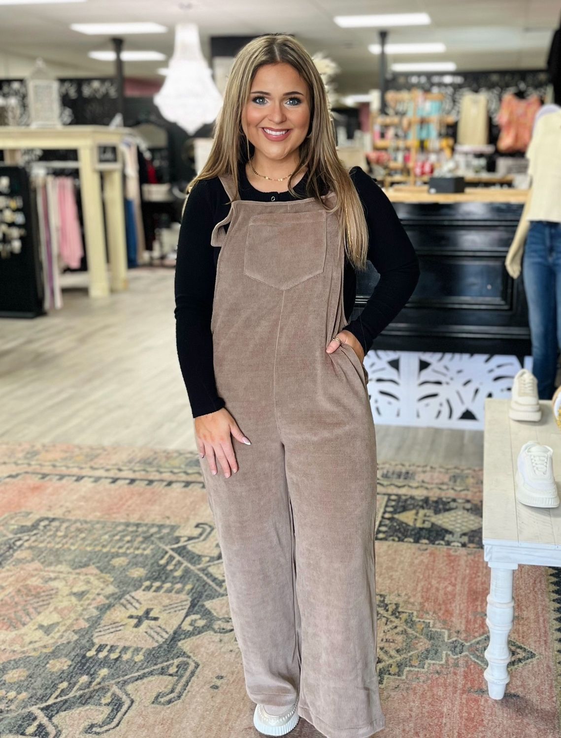 Newin Jumpsuit side pockets Mocha