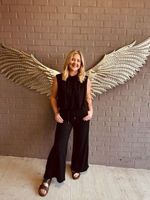 Davi&amp;Dani black terry cloth set