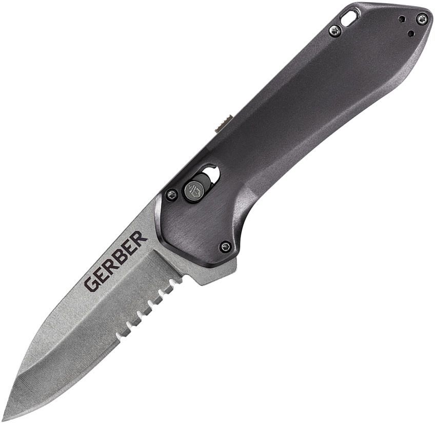 Highbrow Compact Assisted Opening Gray - Gerber