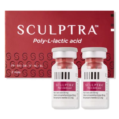 Sculptra Poly-L-Lactic Acid 2 x 5ml vials