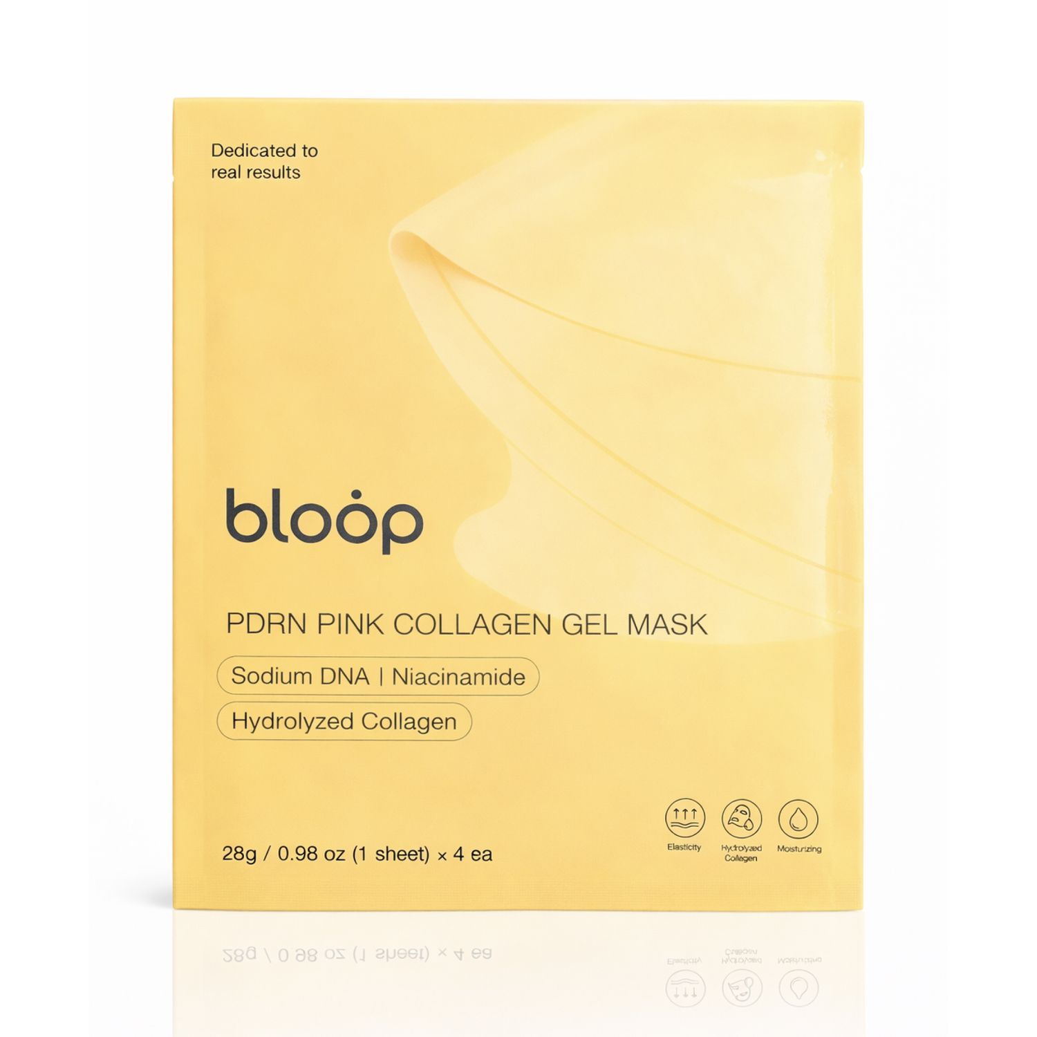 bloȯp Kojic Acid Turmeric Brightening Gel Mask - 4 pcs