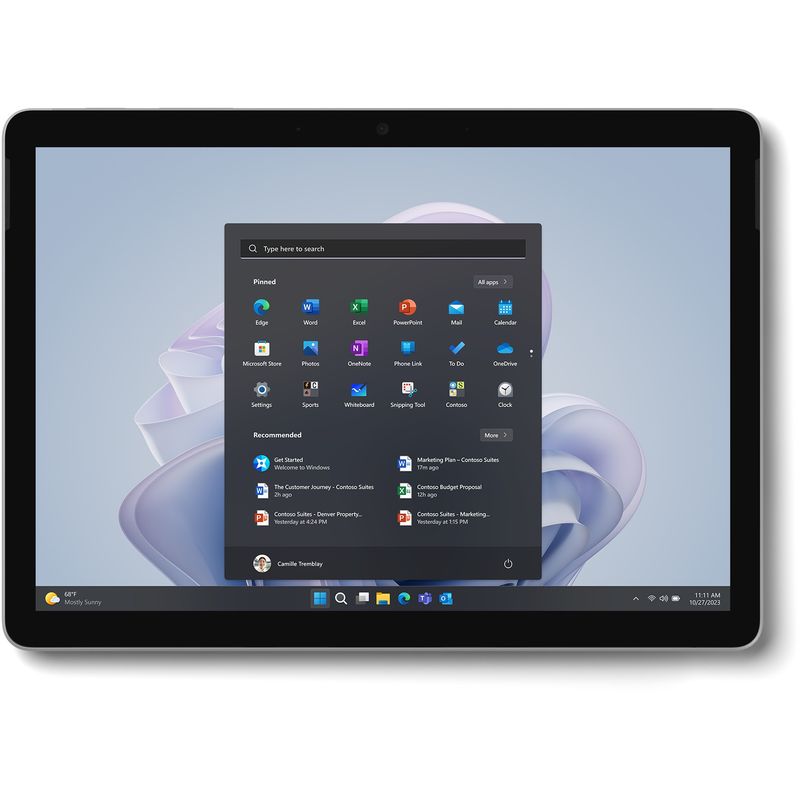 MICROSOFT Surface Go 4 Platin 26,67cm (10,5 MICROSOFT Surface Go 4 Platin 26,67cm (10,5") Intel N200 8GB 128GB W11P