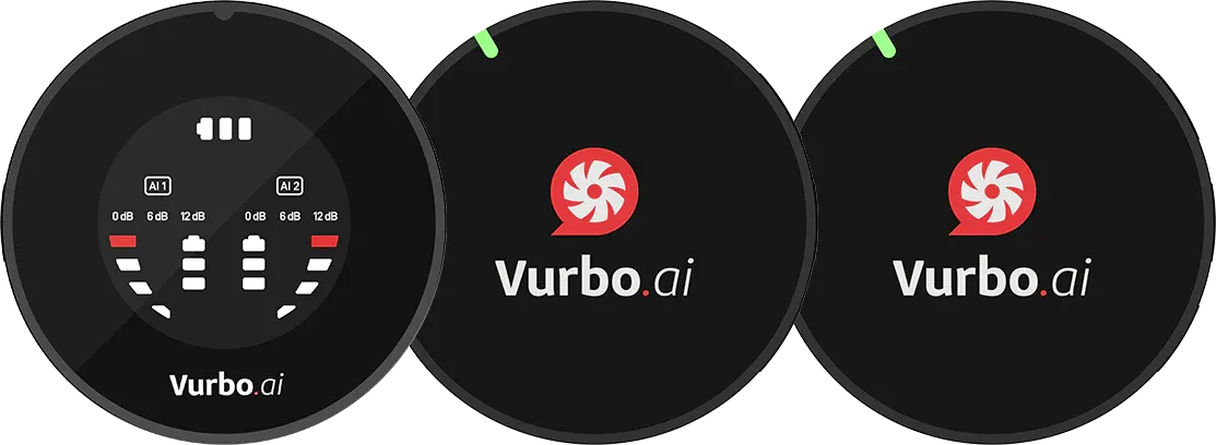 IPEVO Vurbo AI WIRELESS MIC DUO + Vurbo.ai Adv-10 Std.
